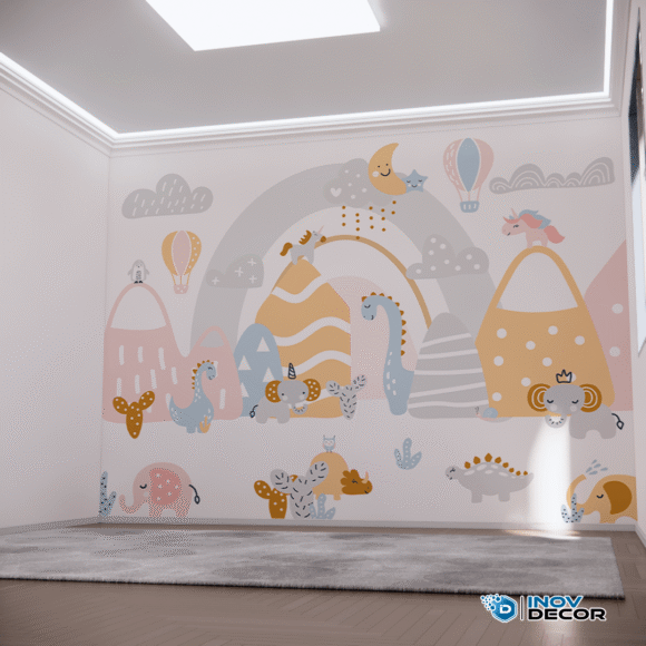 PAPEL DE PAREDE DINOSSAUROS - 016 - Imagem 3