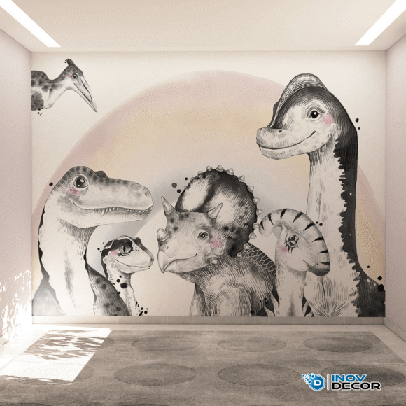 PAPEL DE PAREDE DINOSSAUROS - 018