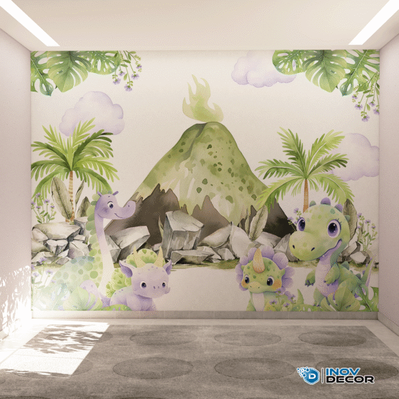 PAPEL DE PAREDE DINOSSAUROS - 021