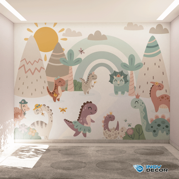 PAPEL DE PAREDE DINOSSAUROS - 025 - Imagem 3