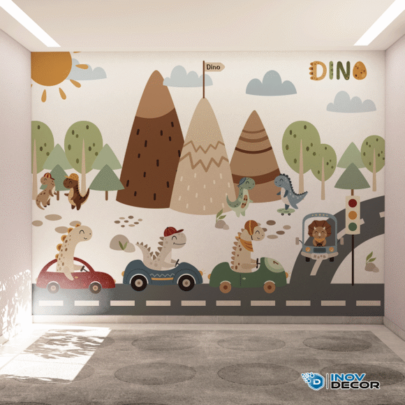 PAPEL DE PAREDE DINOSSAUROS - 027 - Imagem 3