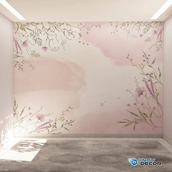 PAPEL DE PAREDE FLORAL - 001
