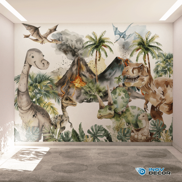 PAPEL DE PAREDE DINOSSAUROS - 028 - Imagem 3