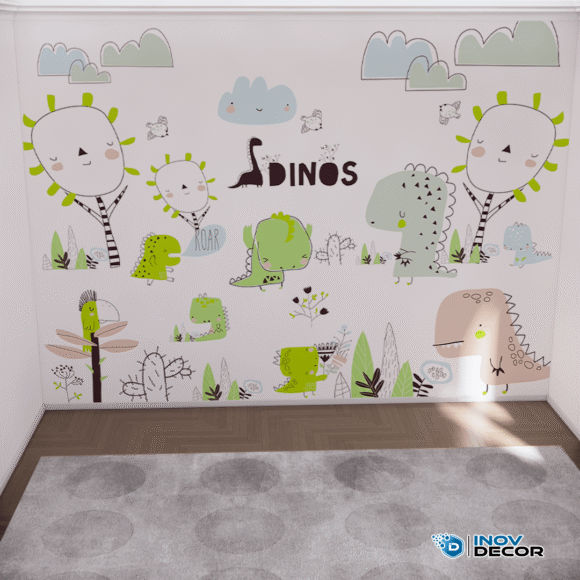 PAPEL DE PAREDE DINOSSAUROS - 015 - Imagem 4