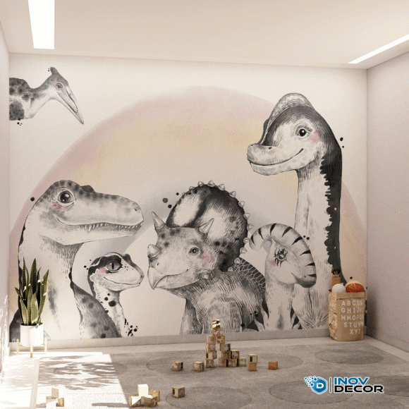 PAPEL DE PAREDE DINOSSAUROS - 018 - Imagem 2