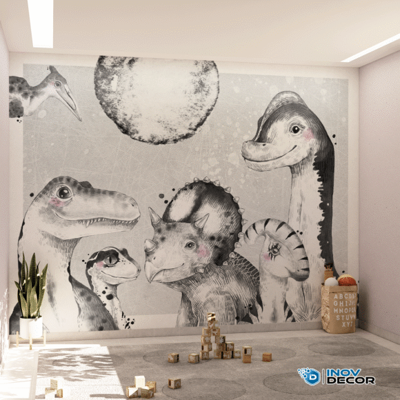 PAPEL DE PAREDE DINOSSAUROS - 019 - Imagem 3