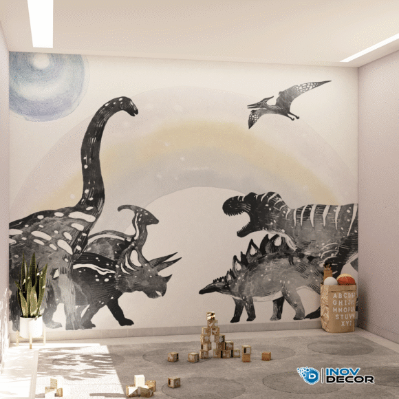 PAPEL DE PAREDE DINOSSAUROS - 020 - Imagem 3