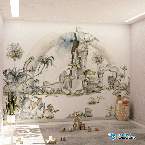 PAPEL DE PAREDE DINOSSAUROS - 023 - Imagem 4