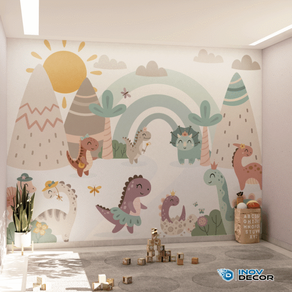 PAPEL DE PAREDE DINOSSAUROS - 025 - Imagem 4