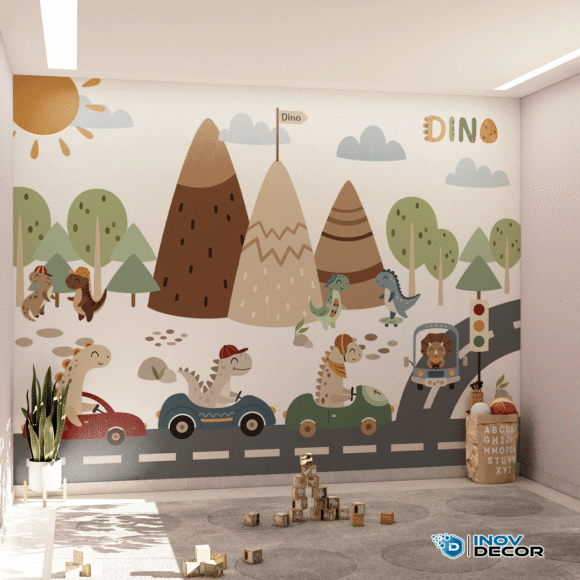 PAPEL DE PAREDE DINOSSAUROS - 027 - Imagem 4