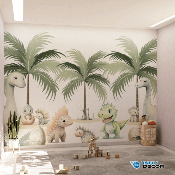 PAPEL DE PAREDE DINOSSAUROS - 029 - Imagem 4
