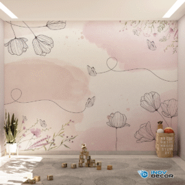 PAPEL DE PAREDE FLORAL - 002