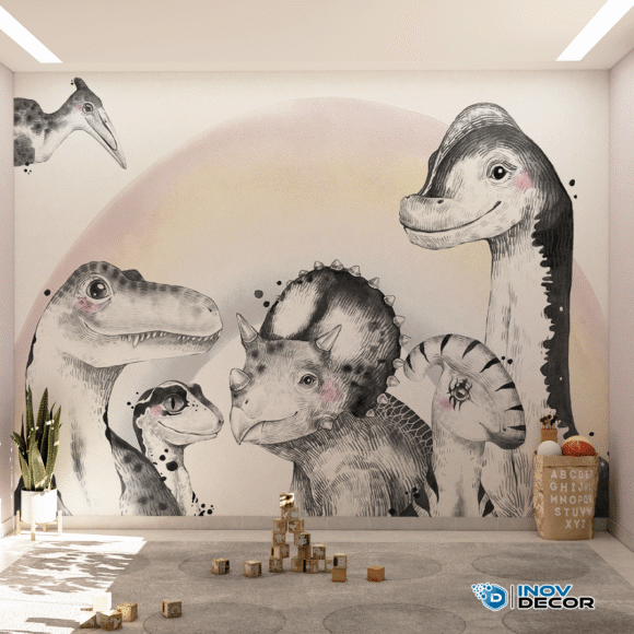 PAPEL DE PAREDE DINOSSAUROS - 018 - Imagem 3