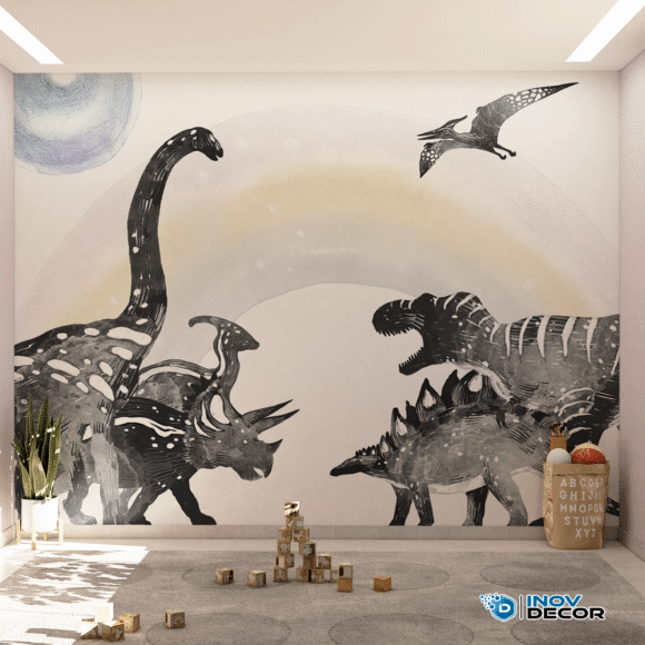 PAPEL DE PAREDE DINOSSAUROS - 020 - Imagem 4