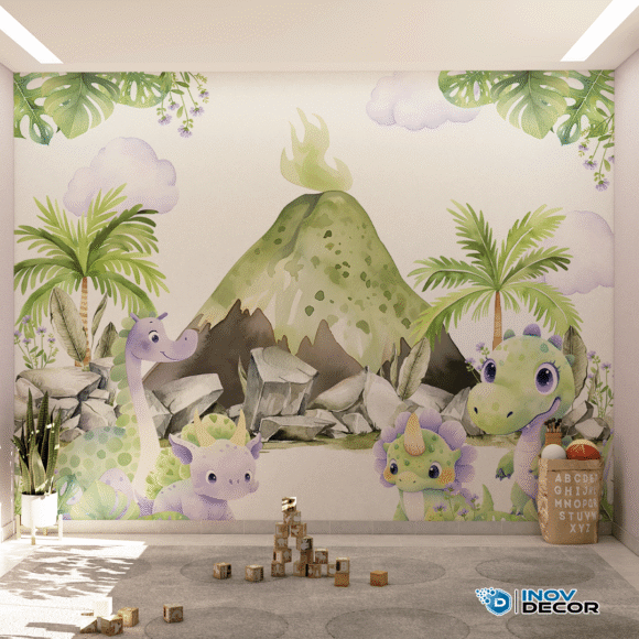 PAPEL DE PAREDE DINOSSAUROS - 021 - Imagem 3