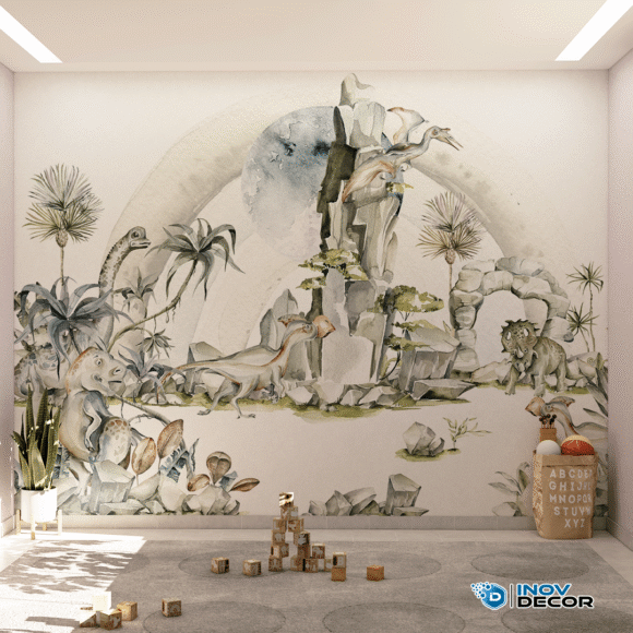 PAPEL DE PAREDE DINOSSAUROS - 023