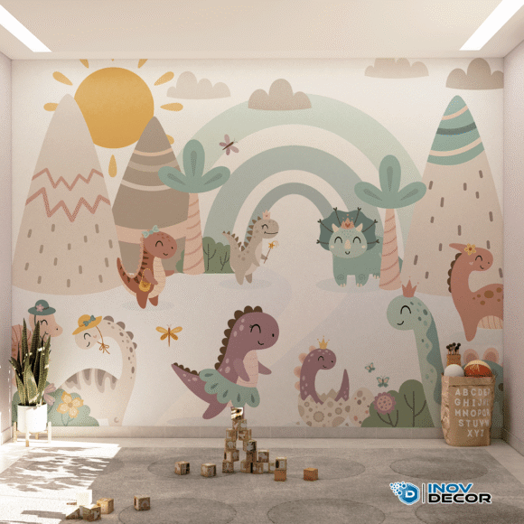 PAPEL DE PAREDE DINOSSAUROS - 025