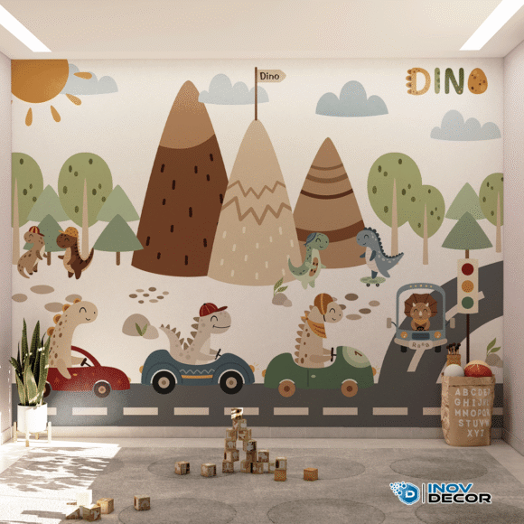 PAPEL DE PAREDE DINOSSAUROS - 027