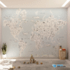 PAPEL DE PAREDE MAPA MUNDI DOS ANIMAIS – 019