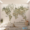 PAPEL DE PAREDE MAPA MUNDI DOS ANIMAIS – 021
