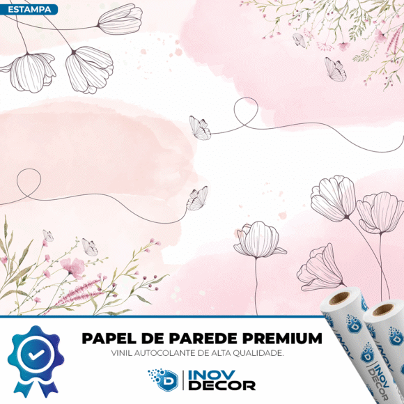 PAPEL DE PAREDE FLORAL - 002 - Imagem 4