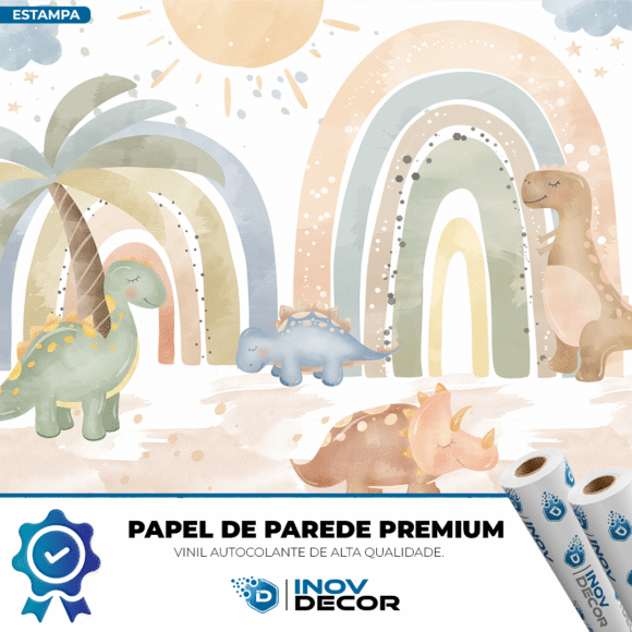 PAPEL DE PAREDE DINOSSAUROS - 014 - Imagem 2