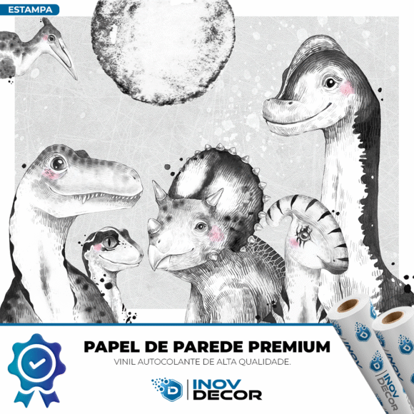 PAPEL DE PAREDE DINOSSAUROS - 019 - Imagem 2