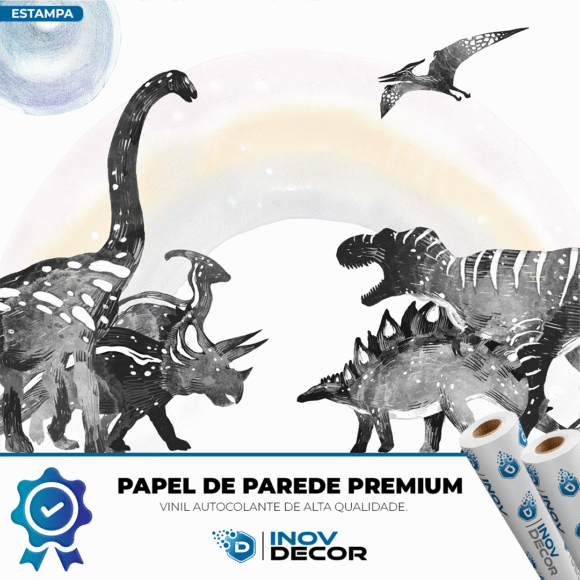 PAPEL DE PAREDE DINOSSAUROS - 020 - Imagem 2