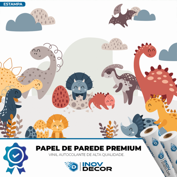 PAPEL DE PAREDE DINOSSAUROS - 022 - Imagem 2