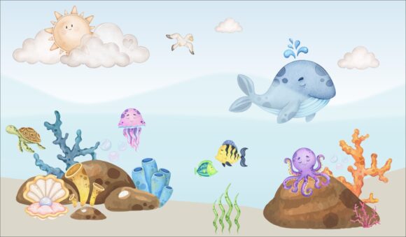 PAPEL DE PAREDE INFANTIL MASCULINO – 0161