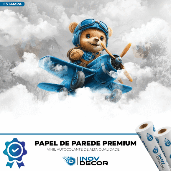 PAPEL DE PAREDE URSINHOS AVIADORES - 002 - Imagem 2